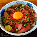 サンごはん - 【2020.11.26(木)】ローストビーフ丼(並盛)990円ののどんぶり