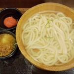 丸亀製麺 - 釜揚げうどん大と明太子トッピング
