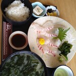 あらし - 鳴門鯛のお刺身定食
