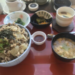 Hamanoi - 塩牛丼セット(ご飯大盛り)730円