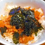 Cotteji - 石焼チーズタッカルビをご飯にかけて韓国海苔を混ぜて