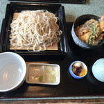 手打ちそば 彩月 - 平日ランチ・せいろ(大)＋小天丼・税込1,200円