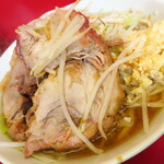 ラーメン二郎 - ラーメン小＋ニンニク多め＋白ネギ