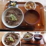 旬菜・じねんじょ市場　とろろ庵 - 牛タンとろろ丼。とろろ庵豆腐工房(愛知県豊田市)食彩品館.jp撮影