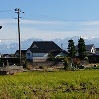 鮨 難波 - 天気が好く冠雪した立山連峰がよく見えた