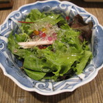 鉄板焼　堂島 - シャキシャキサラダです。