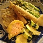 貴馳走坊 あ・うん - 貴馳走坊あ・うん・太刀魚と夏野菜の天ぷら