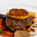 樹癒え - 2020.11 黒毛和牛の手切りミンチ フォアグラ添え マデラ酒ソース トリュフパウダー