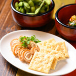 レストラン イチバリキ - いぶりがっこクリームチーズ！クラッカーに載せてもそのままでもおいしいやつです！