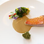 エスキス - 傾聴　金目鯛、春菊、豚足