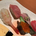 寿兆 - 中とろ、鯵、海老、いくらなそ