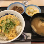 Matsuya - ふあとろ玉子のあんかけ朝ごはん(390円)