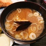 お料理ひろせ - 新鮮な浅利のお味噌汁。