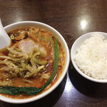 我流担々麺 竹子 - 四川タンタン麺 ＋ライス