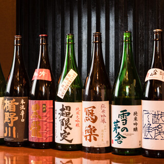 More than 30 types of sake are available! There are many dishes that go well with alcohol.