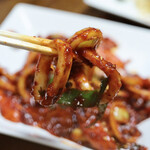 釜山 - オジンオポックム（韓国風イカ炒め）