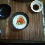 小鮎 - 先付　冷たくて少し甘くて美味しかった