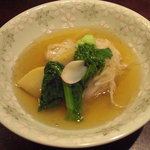 丸太町十二段家 - 鰆の海老芋素麺蒸し。