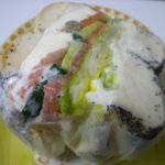 マルイチベーグル - サーモンのサンド　４５０円