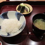 寿修 - お食事。お米は佐賀のゆめしずく。