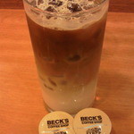 BECK'S COFFEE SHOP - アイス・ラテのMサイズです。ちょっとコーヒーの苦みが効いています。