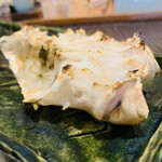魚菜料理 縄屋 - 8 .  焼蟹3胴： ウェルダン（薪炉仕上げ）