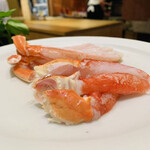魚菜料理 縄屋 - 12.  炊合：クレソン鍋の蟹すき