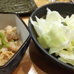 焼き鳥 ばかちん - 酢もつっこいとキャベツっこい