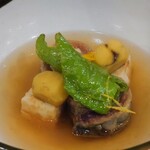 いちふじ - 秋刀魚の揚出し豆腐