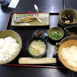 自然薯の館 - 自然薯定食。