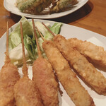 Kushikatsu No Yamadaya - ロース、ソーセージ