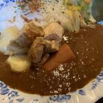 本石亭 - インド風カレー（1000円）