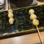 Torisawa - うずら。黄身がとろけて美味。