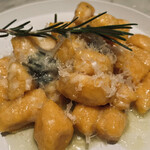 Pumpkin gnocchi with sage and butter sauce