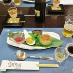和膳　蜻蛉亭 - 前菜の皿