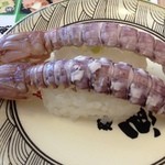 廻鮮江戸前すし魚魚丸 - シャコはお頭つき