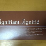 Signifiant Signifie - 