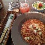 パスタ＆ダイニング 福や - 料理写真:シングルランチ　¥1,000＋¥100（税別）