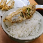 オーモリラーメン - 餃子オンザライス
