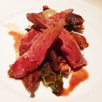 ラ シャッス - マガモ（千葉か茨城どちらか）のロースト　サルミソース　そのモモ肉のコンフィを添えて