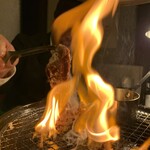 食べ飲み放題 焼肉ダイニングちからや - ファイヤー！