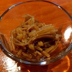 栄夏 - 自家製のなめ茸です。