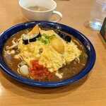 ハラナ - きのことチーズのオムライスカレー950¥