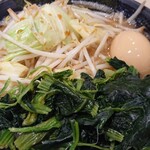 横浜家系ラーメン 蓮 - レディースラーメン♪ほうれん草もたっぷり