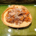 鈴田式 - セイコガニの茶碗蒸し