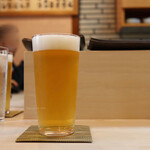 松寿司 - 生ビール