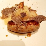 Reglisse - キジとトリュフのブーダン　カブのオレンジ煮込み