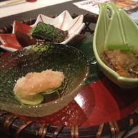 おたる政寿司 新宿店 - まずはお通し！