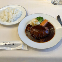 レストラン香味屋 - 2020.11.12  ハンバーグステークとライス