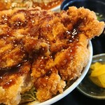 盧山 - 味噌カツ丼のアップ。